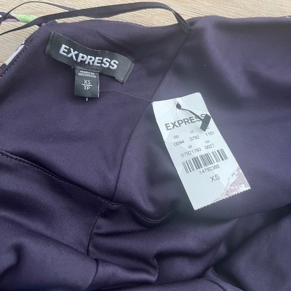 Express Women's Floral Halter High Slit Maxi Jersey Dress Size XS NWT $80 *R13 - Picture 5 of 5